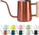 Watering Can Indoor Plants, 35oz Small Stainless Steel Metal Watering Can Modern Decorative Watering Pot with Long Spout for Indoor House Plant Bonsai Garden Flowers (Copper)