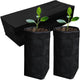 Belit 100 Pcs 10.2" H Deep Nursery Grow Bags, Non-Woven Plants Pots Container for Starting Rooted Plants Vegetable, Flower, Seedling Tree, Black