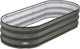 Raised Garden Bed Kit, 5x2x1 ft Galvanized Planter Box Outdoor with Safety Edging, Large Metal Raised Beds for Gardening Vegetables Flower Fruits (Volcanic Ash)