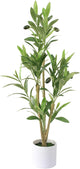 28" Fake Olive Tree with Pot Indoor, Small Artificial Olive Branches Stems Potted Greenery Faux Green Plants in Pot for Tabletop Desk Office Bedroom Bathroom Kitchen Living Room Home Decor