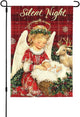 Christmas Angel Garden Flag 12x18 Inch Double Sided All-Weather Polyester Outdoor Flag For Patio Lawn Yard And Garden Welcome Decor