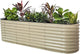 Vego garden 26" Extra Tall Raised Garden Bed Kits, 9 in 1 Modular Raised Planter Box for Vegetables Flowers Fruits Oval Metal Raised Garden Pearl White