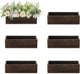 NUPTIO Wooden Box Centerpiece for Table: 6 Pcs 11.8" Long Wood Rectangle Box - Farmhouse Flower Box for Fall Wedding Dining Living Room Mantel Table Centerpiece Decor