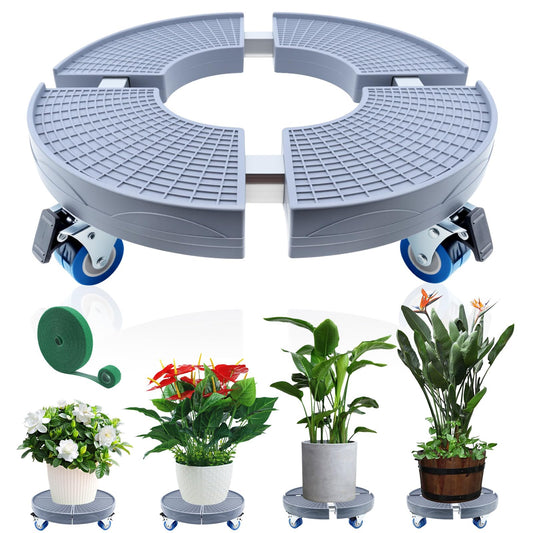 Plant Caddy with Wheels, 15-20 inch Adjustable Rolling Plant Stand, 1 Pack