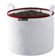 Grow Bag 15 Gallon, Planting Pots - Colorful Plant Grow Bags Pots Gardening Vegetable - Air Pruning Mesh Fabric Plant Container - (White/Red)