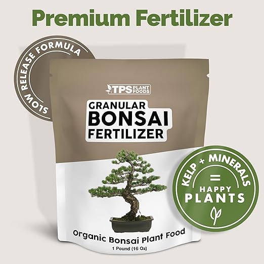 Bonsai Fertilizer, Organic Slow Release Dry Granular Plant Food for Bonsai Trees 1 lb (1 Pound)
