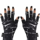 ManiGlovz UPF 50+ UV Light Protective Nail Gloves for Gel Manicure and Sun Protection While Driving in Black Marble