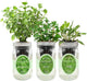 Environet Hydroponic Herb Growing Kit Set, Self-Watering Mason Jar Herb Garden Starter Kit Indoor, Windowsill Herbs Garden. Grow Your Own Herbs from Organic Seeds (Mint, Sage, Oregano)