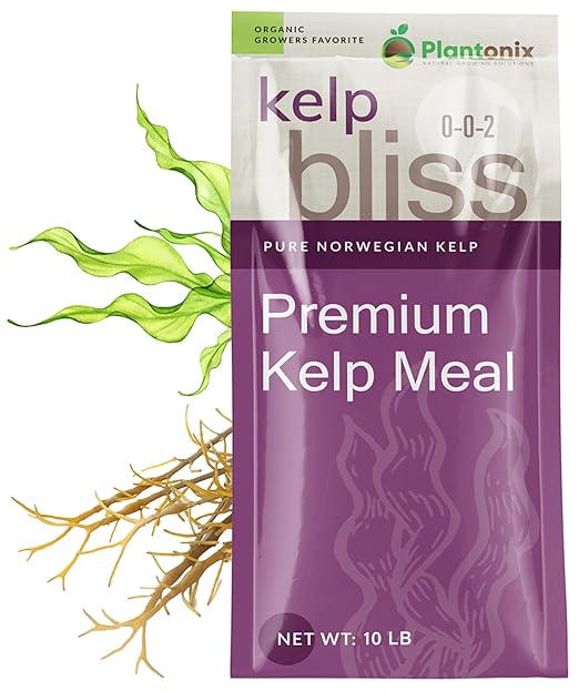 Kelp Bliss (40lbs) - Kelp Meal Organic Fertilizer for Plants, Garden Soil, Flowers, Vegetables, & Lawns - Organic Plant Food Rich in Vitamins & Nutrients - 100% Natural Renewable Soil Amendment
