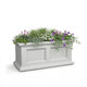 Mayne Fairview 24in Self-Watering Retangular Window Box Planter, White