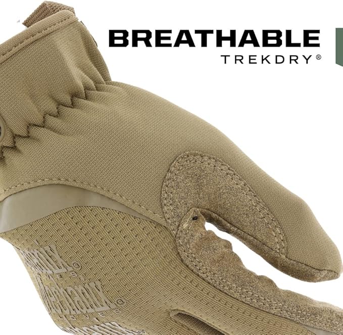 Mechanix Wear: FastFit Tactical Gloves with Elastic Cuff for Secure Fit, Work Gloves with Flexible Grip for Multi-Purpose Use, Durable Touchscreen Capable Safety Gloves for Men