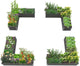 A ANLEOLIFE 4 Set L-Shaped Galvanized Raised Garden Beds Outdoor,74x74x18in Large Metal Planter Box for Planting Vegetables Flowers Herb, Anti-Rust & Easy-Setup, Quartz Grey
