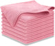 USANOOKS Microfiber Cleaning Cloth Light Pink - 8 Pcs 12.5"x12.5" - High Performance - 1200 Washes, Ultra Absorbent Towels Weave Grime & Liquid for Streak-Free Mirror Shine - Car Washing Cloth