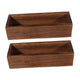Yardwe 2 Pack Rectangle Wooden Planter Box Rustic Vintage Flower Pot