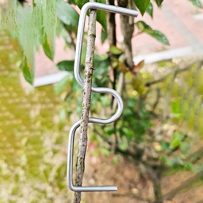 Fruit Tree Branch Puller Tying Machine Farm Tools, New Plum Tree Open Angle Pull Branch Bending Tool, Fruit Trees Branch Spreaders, Fruit Trees Branch Support 15PCS (M-3.9 inch)