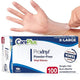 Pro Vinyl Clear Gloves - Extra Large Size, 100 Count | Latex-Free, Powder-Free, Heavy Duty, Non-Sterile, | Food Prep, Kitchen & Cleaning Gloves, Hair Coloring | Ideal for Professional Use