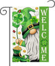 St Patricks Day Gnome Garden Flag 12×18 Inch Double Sided Vertical Farmhouse Yard Outdoor Holiday Yard Lawn Garden Banner (St Patricks Day Garden Flag)