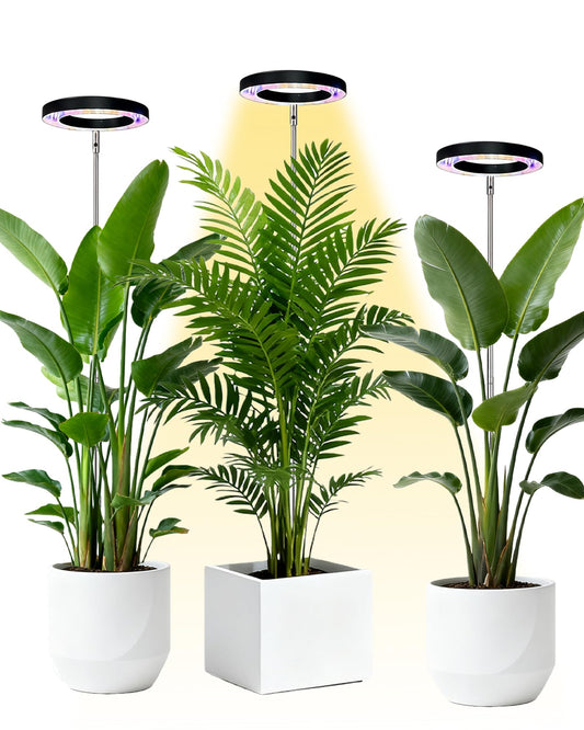 Plant Grow Light,yadoker LED Growing Light Full Spectrum for Indoor Plants,Height Adjustable, Automatic Timer, 5V Low Safe Voltage,Idea for Large Plant Light