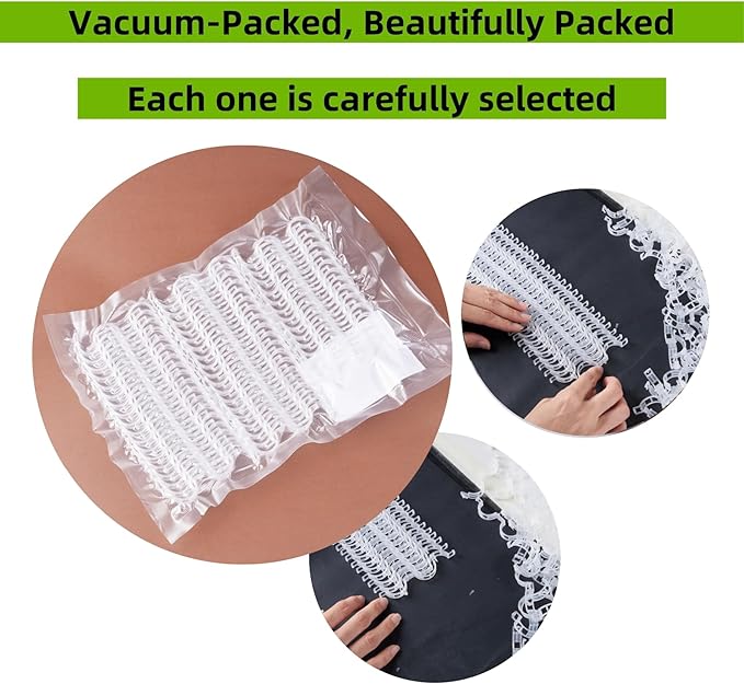 300 Pcs Plant Support Clips,Plastic Clips for Securing Plants,Tomato Vine Clips,Plant Fixing Clips,Garden Clips for Climbing Plants,Grape and Vine Vegetables (300, White)