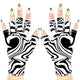ManiGlovz Large Psychedelic Trip Print Protective Nail Gloves