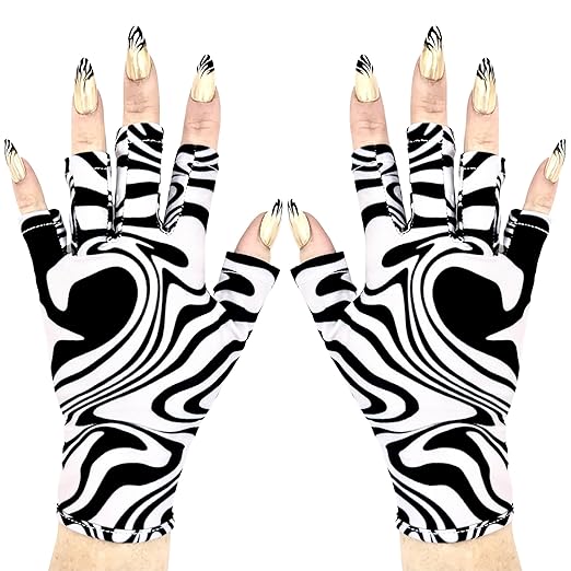 ManiGlovz Large New Psychodelic Trip UV Protection Nail Gloves