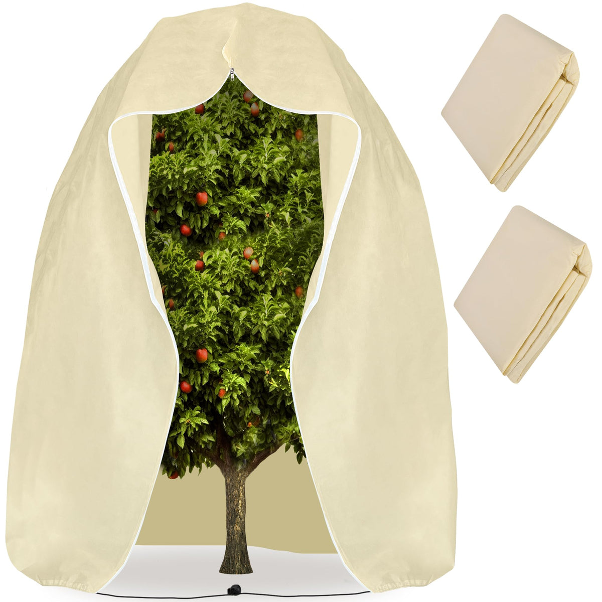 2 Pack Large Plant Covers Freeze Protection,94" x 79" Winter Frost Blankets