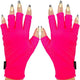 ManiGlovz -The Original Dermatologist Recommended UPF 50+ UV Protective Manicure and Sunblock Fingerless Gloves, Sun Protection, Driving and Gel Manicure Gloves in Neon Pink