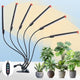 GameChanger! 54W, NOT 15W, 6Head Strong Clip Grow Lights for Indoor Plants with Timer, Best Gift for Plants Lover, LED Plant Growing Lamp for Houseplants, Bonsai, Seed Starting, Seedlings, VEG, Flower
