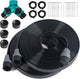 Sprinkler Hose with Holes, Flat Soaker Hoses 50 ft (25 ft 2pack) with Garden Staples and Splitters, PVC Drip Line Irrigation Watering Hoses for Lawn,Garden Beds (50 ft)