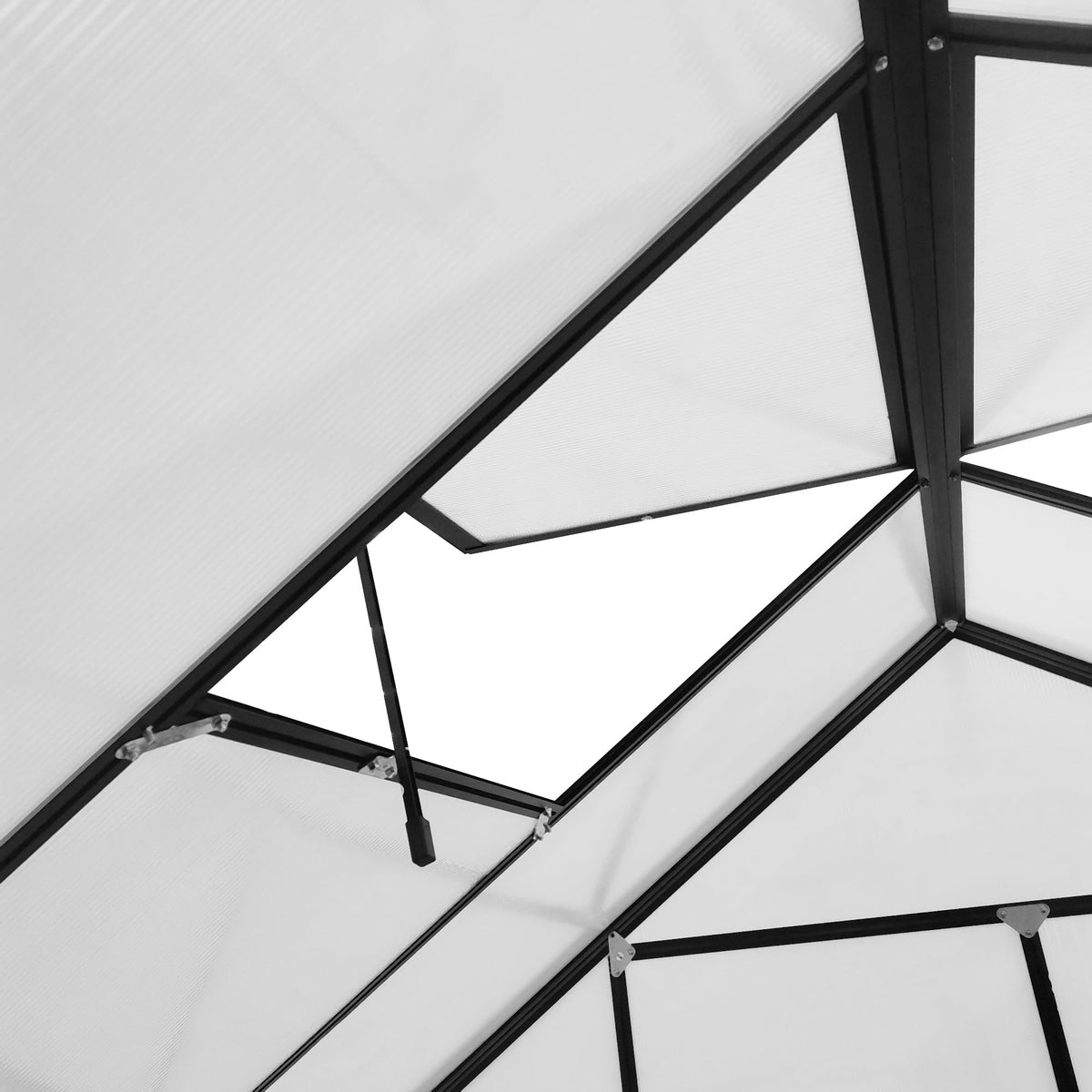 Outsunny 20' x 8' Polycarbonate Greenhouse Walk-in Aluminum Frame Clear