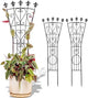 Heavy Duty Indoor Trellis for Climbing Plants Set of 3 – 31x12 Inches Premium Iron Plant Support for Garden, Balcony, and Indoor Spaces – Perfect for Monstera and Other Houseplants