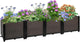 Large Raised Planter Box Outdoor Self Watering 62.9"x15.7"x14.2" , Deep Raised Garden Bed - Elevated Garden Box with Drainage Plug, Rectangular Garden Planter Perfect for Patio Balcony Deck
