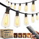 addlon 100FT(50FT*2) Outdoor String Lights ST38 LED with Remote Waterproof