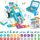 WhalesBot B3 Pro 24-in-1 Coding Robot Kit STEM Toy for Kids 4+, Advanced Smart Pen & Cards Programming, Educational Toy, Block Building Set with Controller&Motor&Sensors for Kids 4-6, 5-7