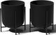 Veradek Mason Series Raised Lima Planter - Round Planter for Patio/Balcony | Plastic-Stone Composite w/Metal Plant Stand | Modern Décor for Plants