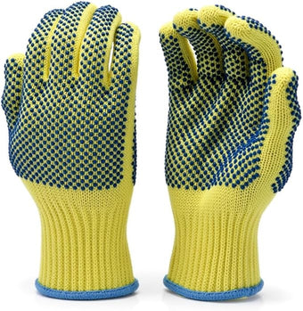 G & F Products 1670L Yellow Kevlar Knit Cut Resistant Work Gloves, Protective Gloves to Secure Hands From Scrapes, Cuts In Kitchen, Wood Carving, Carpentry & DEA