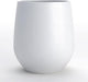 DTY Signature Mount Wilson 19.7''D x 21.7''H Modern Indoor Outdoor Fiberstone Tapered Planter, Lightweight, Weather Resistant Garden Pot with Drainage Hole & Rubber Plug - Large, White
