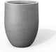 Kante Tall Concrete Planter, 21.7-Inch Height Gray Large Indoor Outdoor Plant Pot with Drainage Hole for Patio Garden Home, Modern Decor for Flowers and Tree
