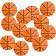 BEISHIDA 8-Inch Basketball Paper Lanterns Decorative Chinese/Japanese Hanging Round Paper Lanterns Lamp for sports party, Sport Themed Birthday Bar Basketball Game Party Decoration (12 Packs)