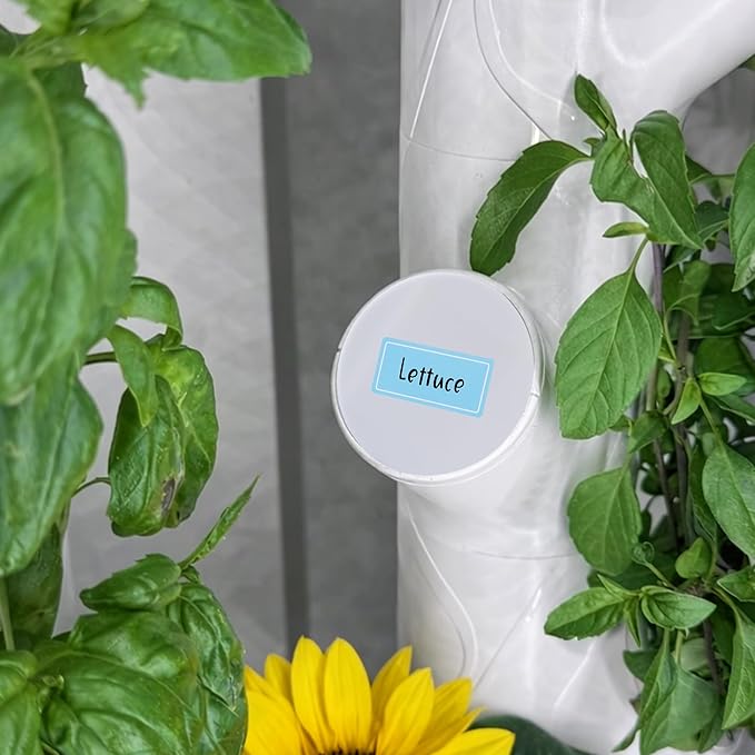 EBaokuup 12 Pcs Hydroponics Pod Caps with Colored Lables, Grow Cubes Cap Compatible with yPod, Plant Grow Pods Cover for Garden Hydroponics Growing System