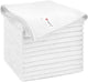 Orighty Microfiber Cleaning Cloth, 12 Pack Microfiber Towels for Cars, Highly Absorbent Car Cleaning Supplies, Lint Free Cloths Clean Rags for Car Care, House, Kitchen, 12x12 inch, White