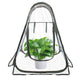 DEDU Pop Up Tent, Small Portable Greenhouse Cover 27"X27"X31" with 4 Fixed Nails and Tools, Mini Greenhouse Tent PVC Cover for Small Plants Outdoor & Indoor Use