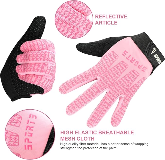 Kids Sport Cycling Glove, Non-Slip Boys Girls Kids Fishing Gloves for Child Cycling Climbing Riding Biking Outdoor Sports