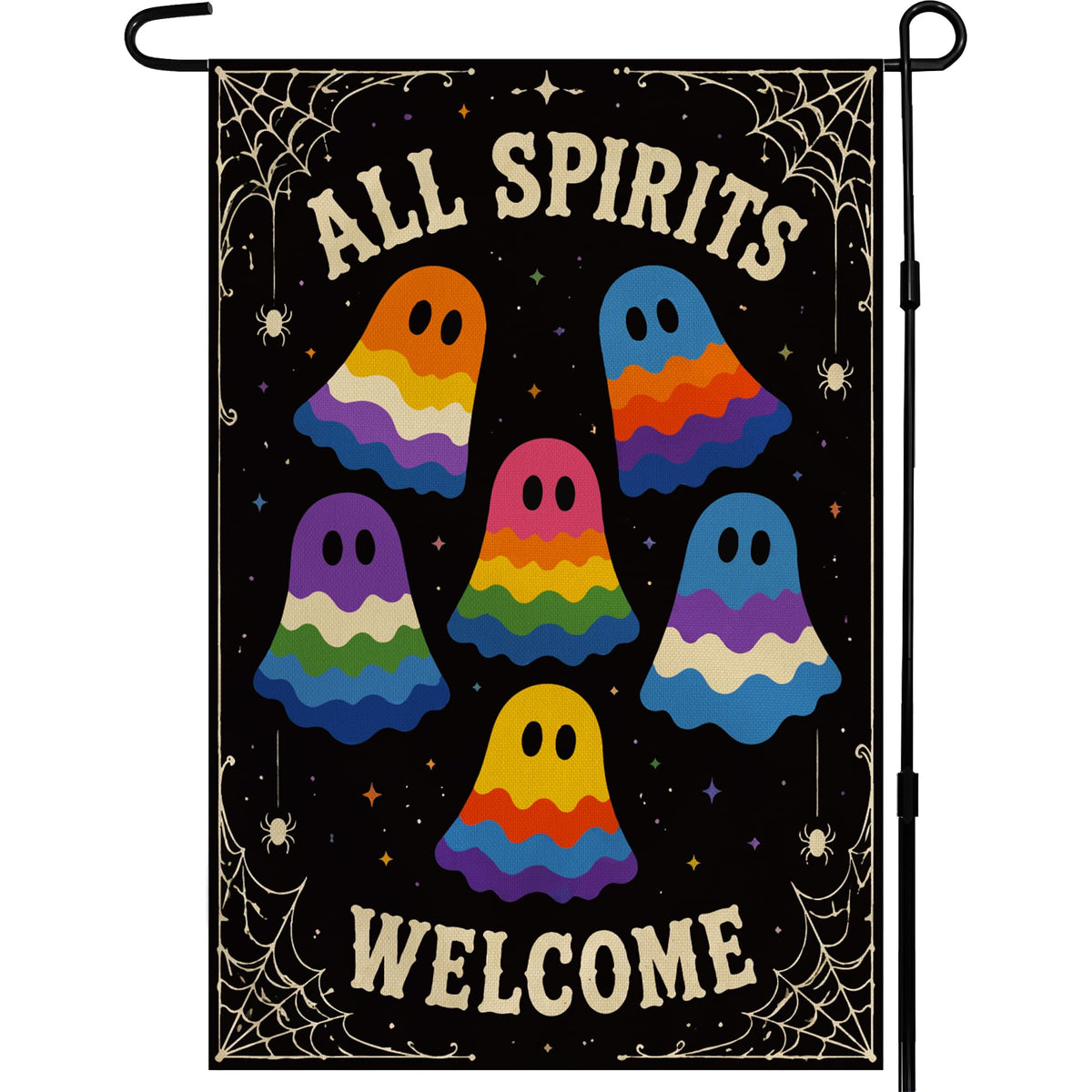 Halloween Decorations - All Spirits Welcome Halloween Garden Flag