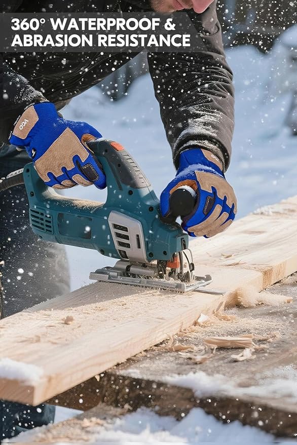 Vgo... 1-Pair Gardening Gloves Men, Safety Work Gloves, Puncture-proof, Thornproof, Touchscreen (SL7475)