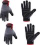 HANDLANDY Work Gloves for Men & Women, Utility Mechanic Working Gloves Touch Screen, Flexible Yard Work Gloves