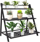 DHYGOTFUR Aluminum Plants Shelf Outdoor, Multiple Flower Holder Rack, Metal Plant Stands Home Decor for Balcony Living Room Patio Garden (3-Tier)