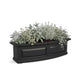Mayne Newhaven 36in Self-Watering Rectangular Window Box Planter, Black