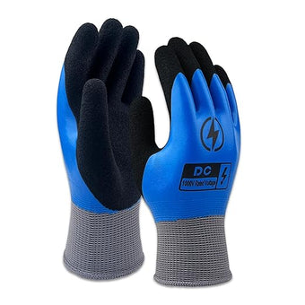 Insulated Electrician Gloves 1000V,ASTM D120 Certified High Voltage Resistant Flame Retardant Work Gloves, Electrical Rubber Non-slip Prevent Shock,Large