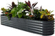 Vego garden Raised Garden Bed Kits, 17" Tall 9 in 1 8ft X 2ft Metal Raised Planter Bed for Vegetables Flowers Ground Planter Box-Modern Gray